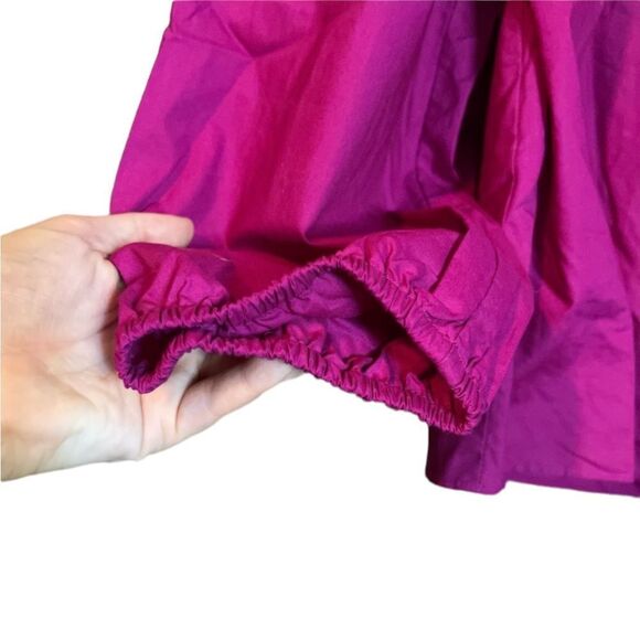 NWT! J. Crew ruffle penny top in magenta - Picture 11 of 13